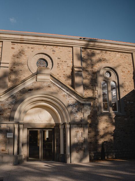 entrée de la Chapelle - Domaine de Meslay