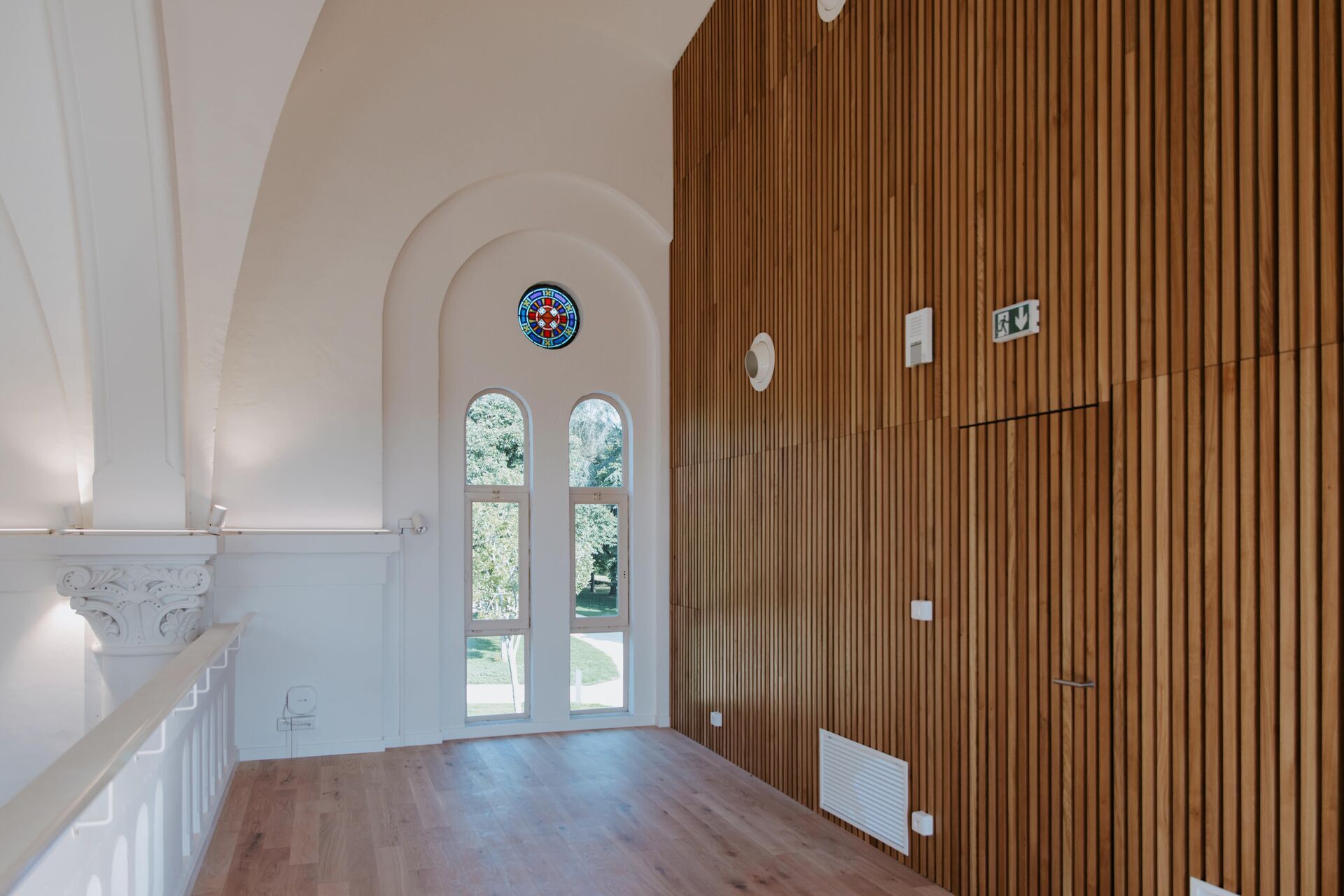 Salle de la Chapelle - vue extérieur du balcon - Domaine de Meslay
