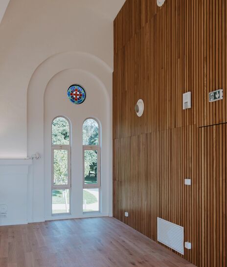 Salle de la Chapelle - vue extérieur du balcon - Domaine de Meslay