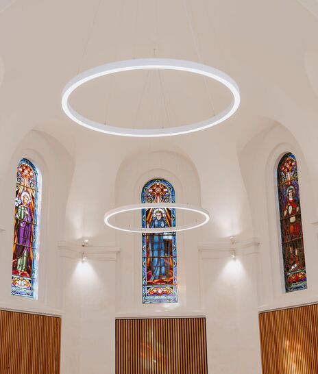 Salle de la Chapelle - le choeur lumière - Domaine de Meslay